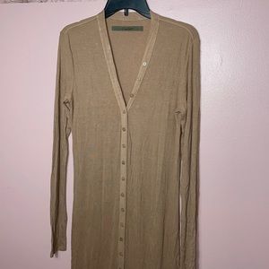 Enza Costa Tan Midi Dress